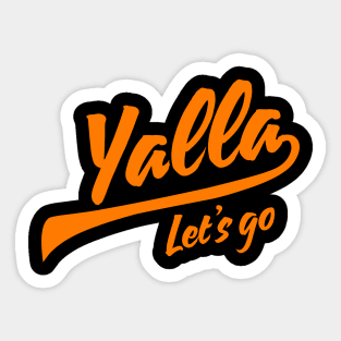 Yalla, Let’s Go Sticker
